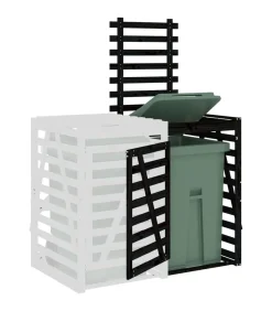 vidaXL Containerberging verlengstuk massief grenenhout zwart