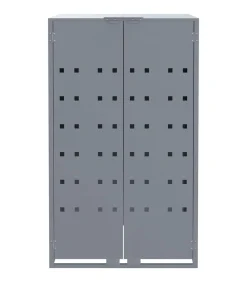 vidaXL Containerberging voor 1 container 69x79x117 cm staal grijs