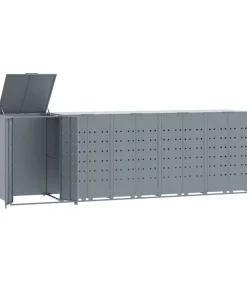 Best Containerberging voor 5 containers 345x79x117 cm staal grijs Manden En Bakken