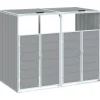Containerberging voor 2 containers 144x81x113 cm staal grijs Manden En Bakken