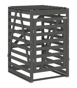 Discount Containerberging 84x90x128,5 cm massief grenenhout grijs Manden En Bakken
