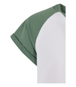 Kinderen Urban Classics CONTRAST - T-shirt - Lichtrood