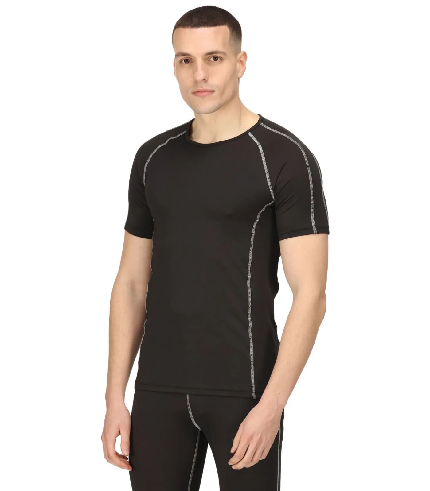 Hot CONTRAST - Vest - Zwart Heren Thermisch Ondergoed