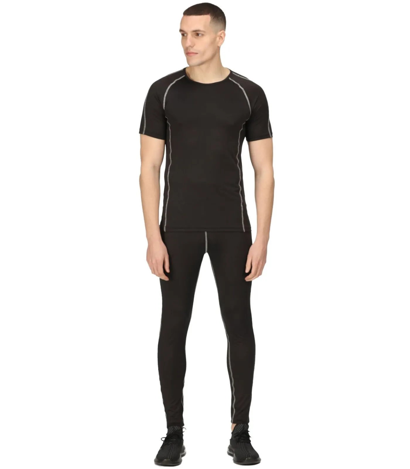 Hot CONTRAST - Vest - Zwart Heren Thermisch Ondergoed