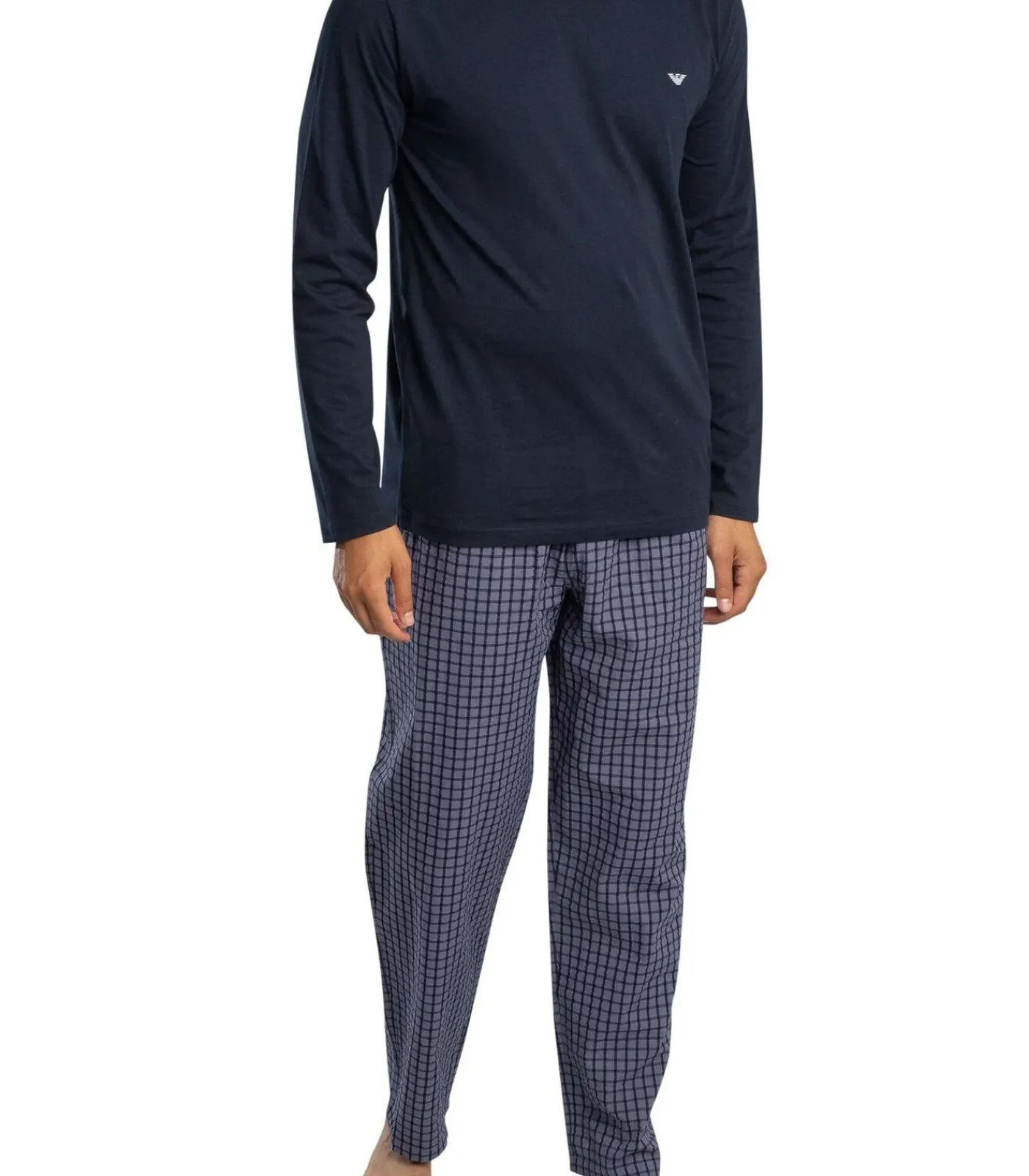 Hot Controleer Pyjamaset Met Lange Mouwen Heren Pyjama's