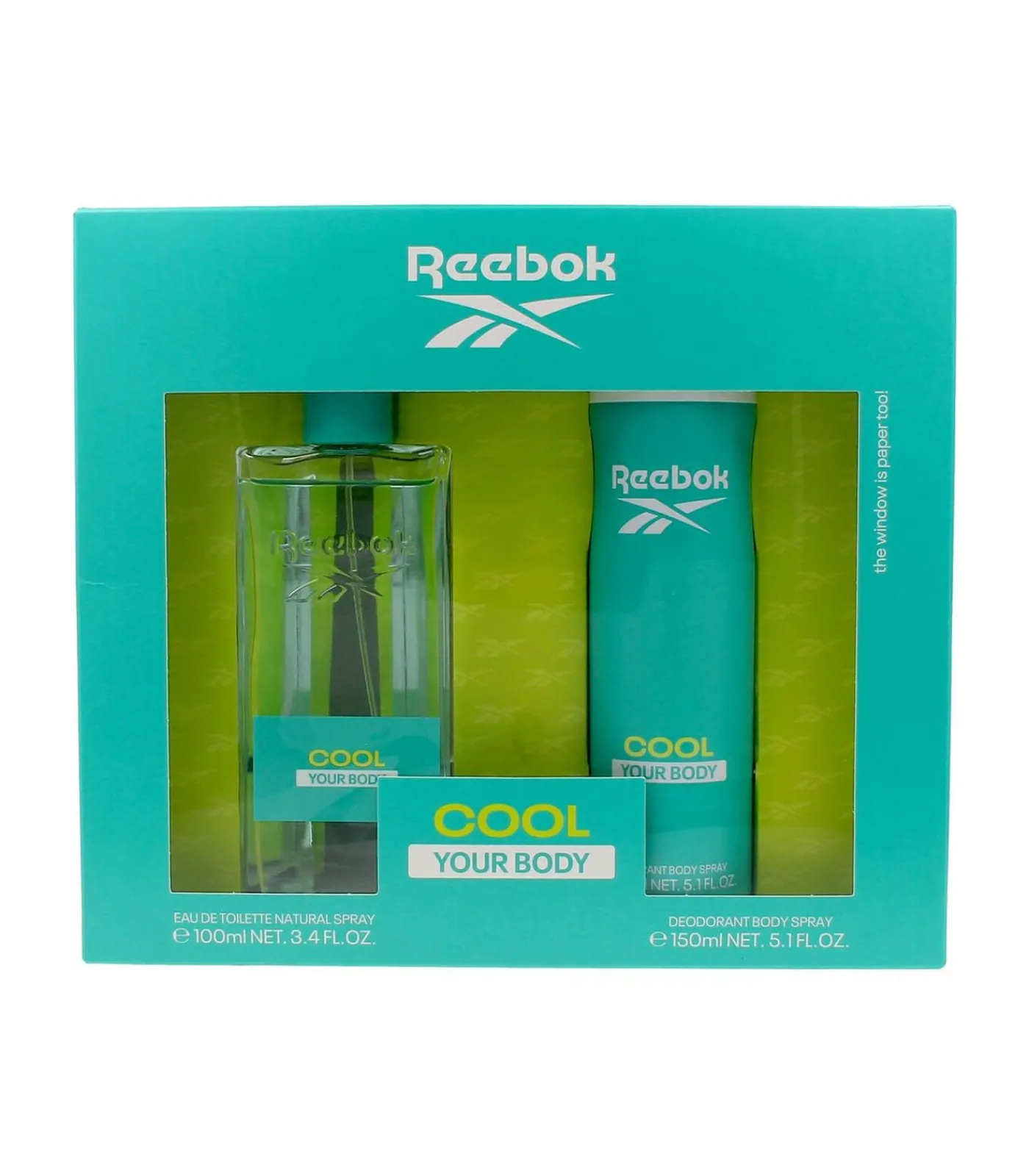 Reebok Cool Your Body Set - Eau de Toilette 100 ml + Deodorant 150 ml