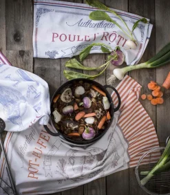 Best COQ AU VIN - Tafellinnen Theedoek Keuken- & Tafellinnen