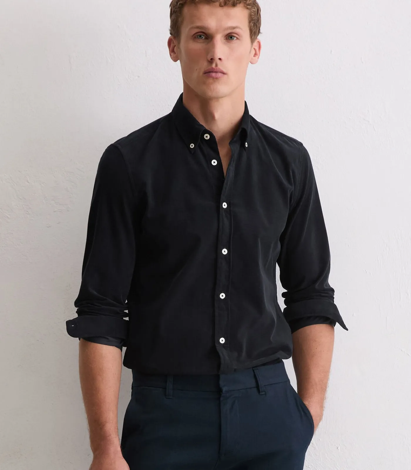 Discount Corduroy overhemd in de vorm van Heren Hemden