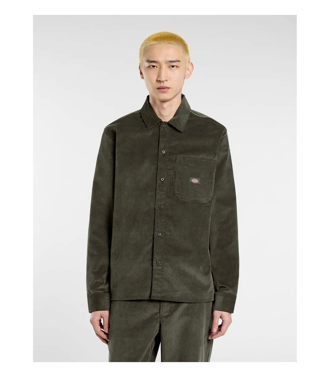 Heren Dickies Corduroy Shirt Ls