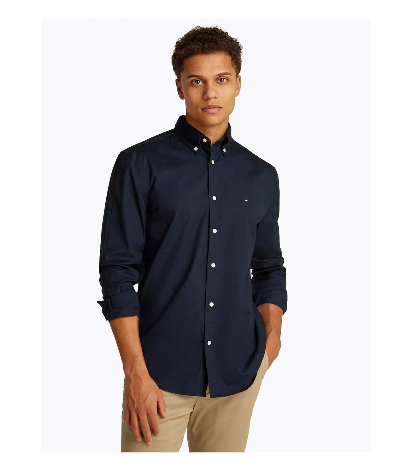 Heren Tommy Hilfiger Core Flex Poplin Sol, Dw5