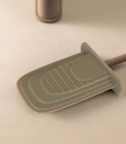 Outlet toiletborstelhouder chroom Flat Silicon Toiletaccessoires