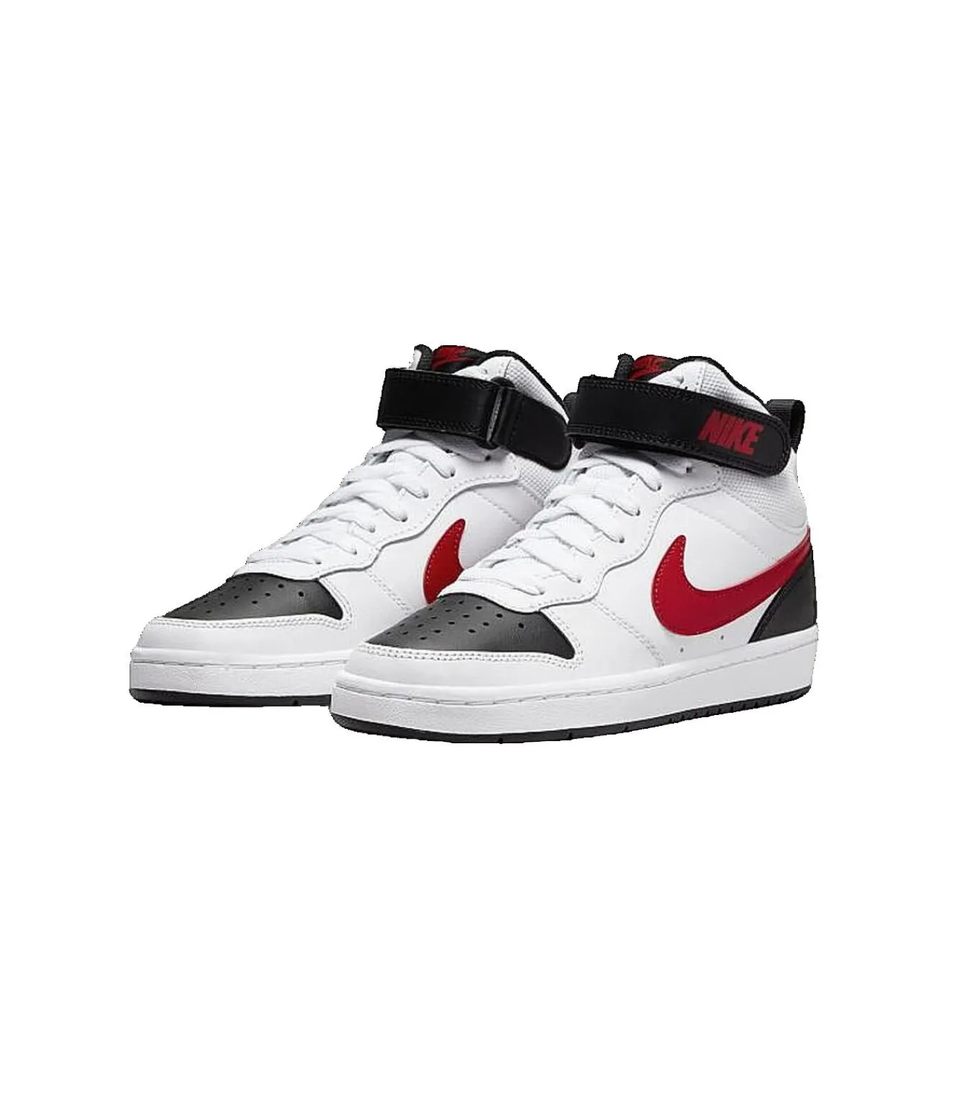 Kinderen Nike Court Borough Mid 2 - Sneakers - Wit