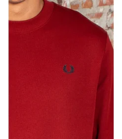 Heren Fred Perry Crew neck sweatshirt - burnt sports green navy