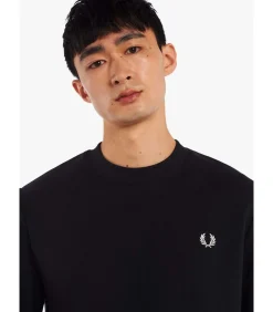 Heren Fred Perry Crew neck sweatshirt - navy