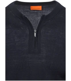 Best Crew Zip Merino Navy Heren Truien & Cardigans