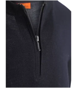 Best Crew Zip Merino Navy Heren Truien & Cardigans