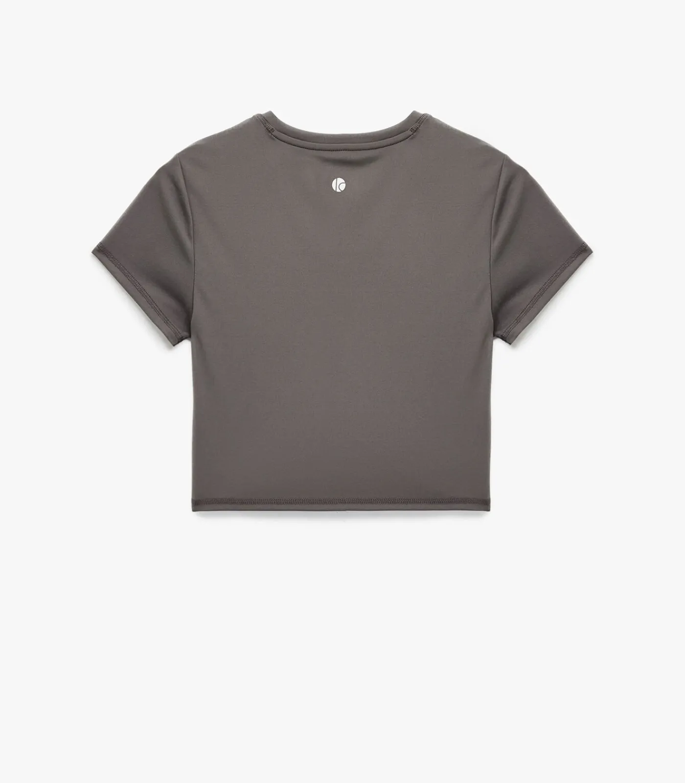 DAMES Koton Crop T-shirt Korte Mouwen Ronde Hals Zwart