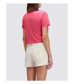 New Cropped T-Shirt With Maxi Logo Print DAMES Badmode