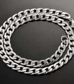 Heren TrendFox Cuban Ketting - 6mm - Zilver Kleurig - Staal - 60cm