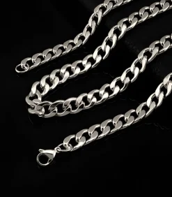 Heren TrendFox Cuban Ketting - 9mm - Zilver Kleurig - Staal - 60cm