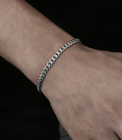 Heren TrendFox Cuban Link Heren Armband - Dikke Schakel - 5mm - Zilver Kleurig