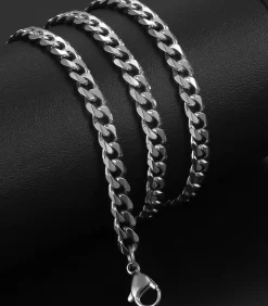 Heren TrendFox Cuban Link Heren Ketting - Dikke Schakel - 7mm - Zilver kleurig