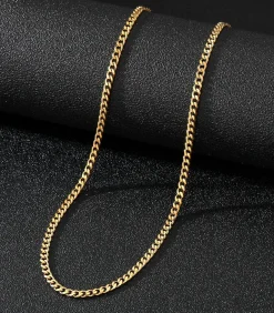 Heren TrendFox Cuban Link Heren Ketting - Dikke Schakel - 5mm - Goud kleurig