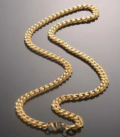 New Cuban Link Heren Ketting - Dikke Schakel - 7mm - Goud kleurig Heren Kettingen
