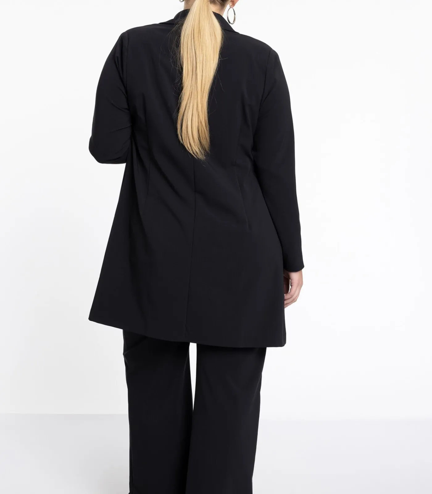 Hot Dames Blazer met imitatieleren detail DAMES Maatpakken & Blazers