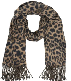 Clearance Dames sjaal met luipaard DAMES Sjaals