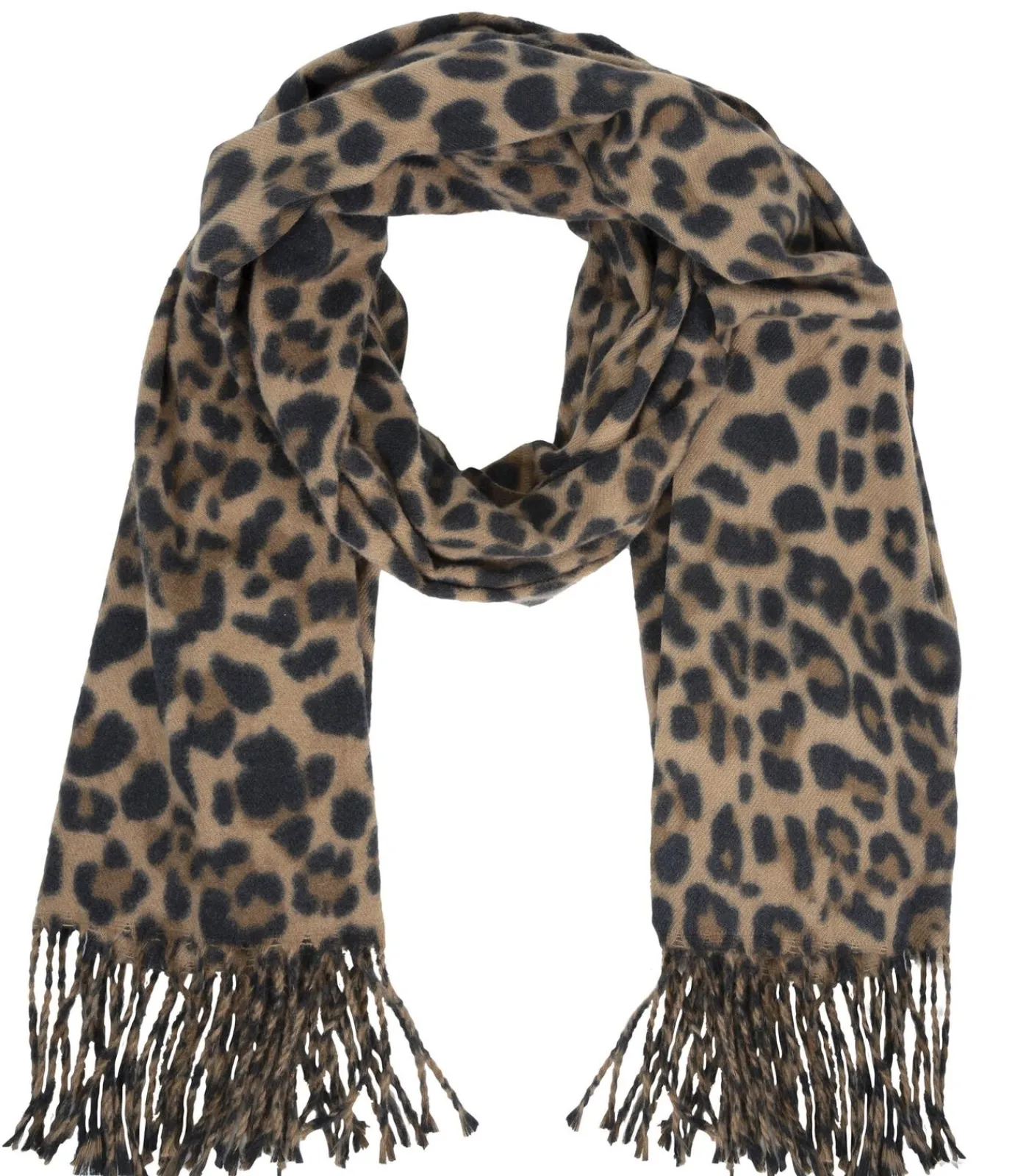 Clearance Dames sjaal met luipaard DAMES Sjaals
