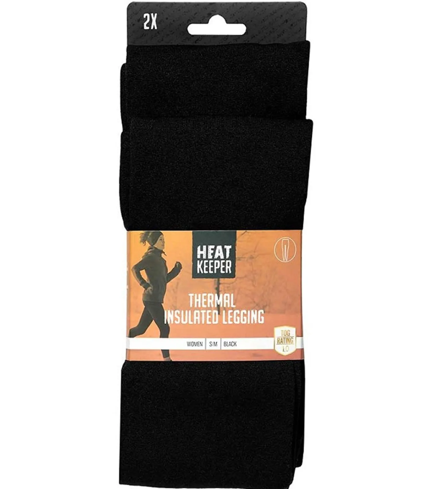 DAMES Heatkeeper Dames Thermo Legging Basic 2-pack Zwart