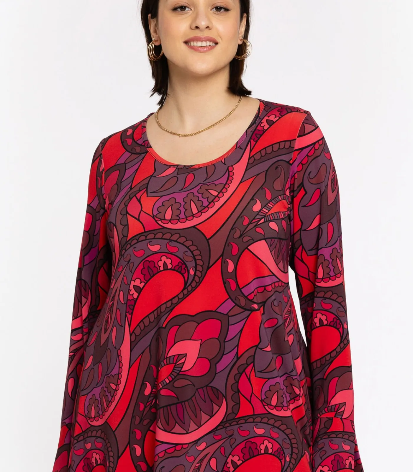 DAMES YOEK Dames Tuniek wijde pasvorm