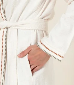 Clearance Damesbadjas Gales Ecru - L DAMES Badjassen