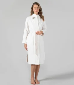 New Damesbadjas Keila Ecru - L DAMES Badjassen