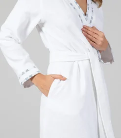 Discount Damesbadjas Nalu Wit - S DAMES Badjassen