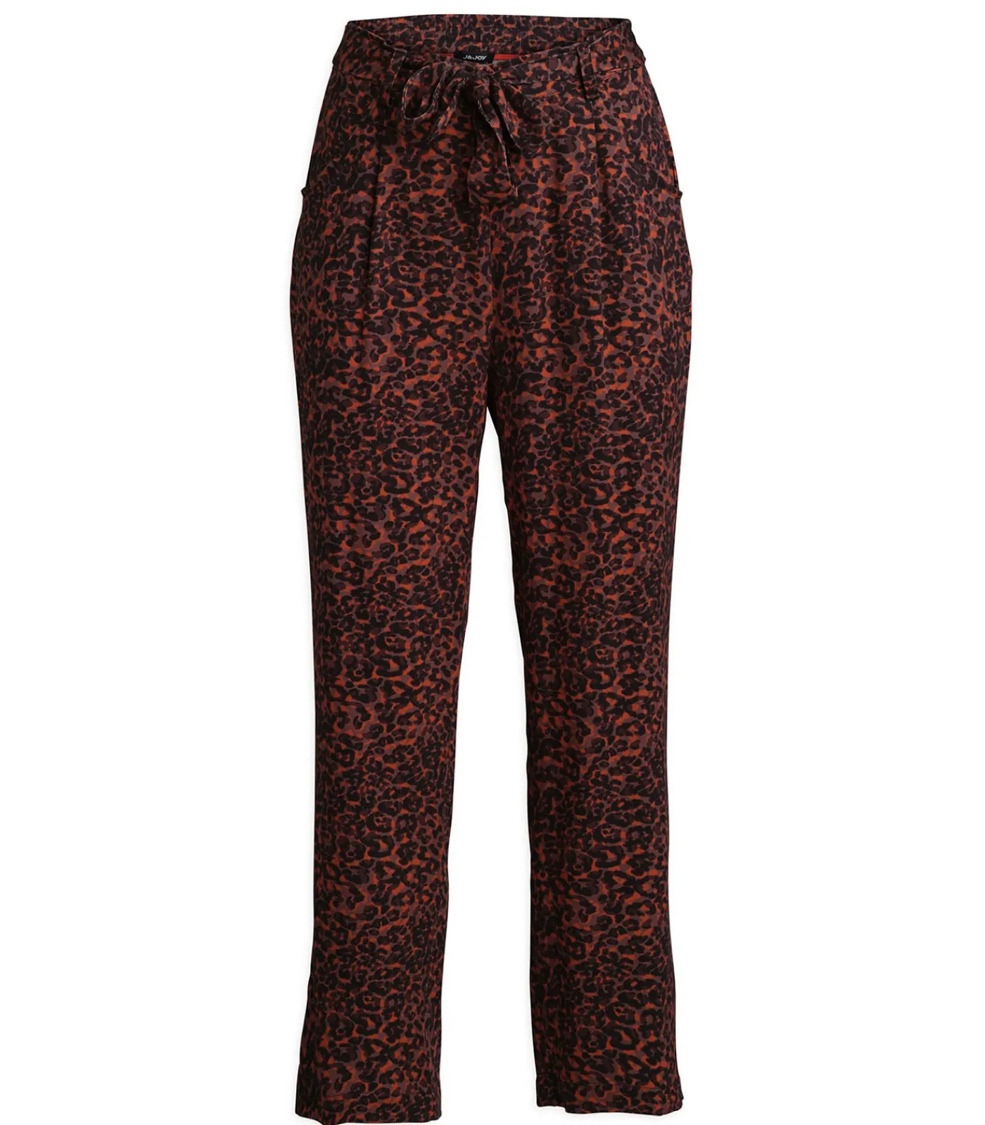 New Damesbroek met luipaardprint en strikceintuur DAMES Broeken & Shorts