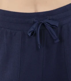 DAMES ISOTONER Damesbroek met wijde pijpen Navy