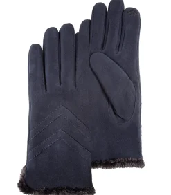 DAMES ISOTONER Dameshandschoenen in suèdeleer Navy