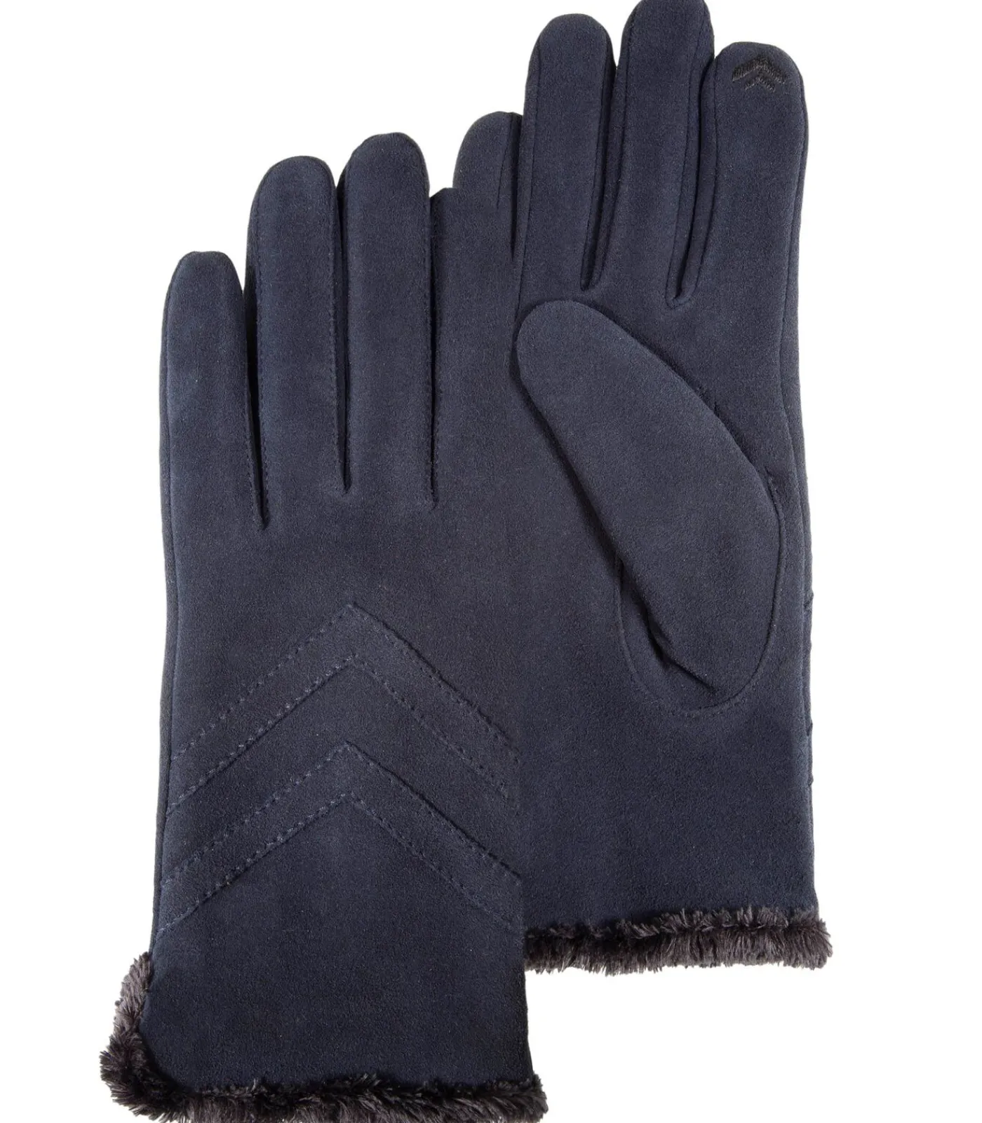 DAMES ISOTONER Dameshandschoenen in suèdeleer Navy