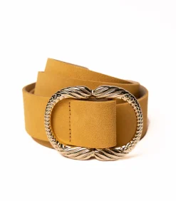 DAMES Fortex Damesriem Geel 4 cm