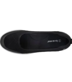 DAMES ISOTONER Damesslip ballerina's Zwart Gewatteerd