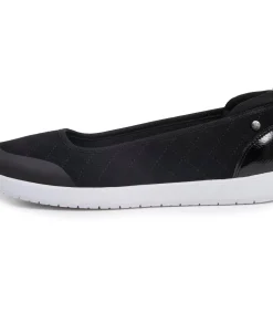 DAMES ISOTONER Damesslip ballerina's Zwart Gewatteerd