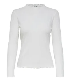 DAMES Only Dames-T-shirt Emma met lange mouwen - Col Montant