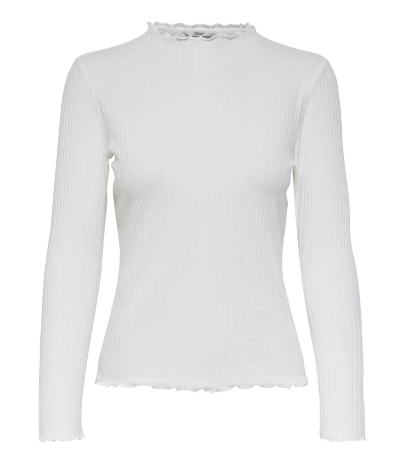 DAMES Only Dames-T-shirt Emma met lange mouwen - Col Montant