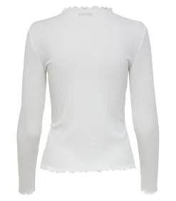 DAMES Only Dames-T-shirt Emma met lange mouwen - Col Montant