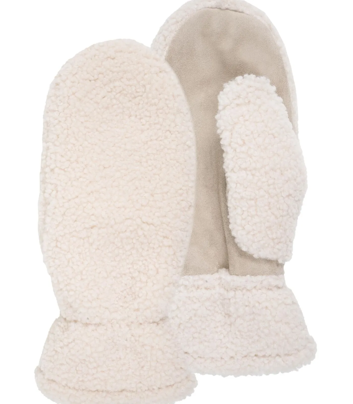 DAMES ISOTONER Dameswanten sherpa crème