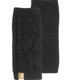 DAMES ISOTONER Dameswanten Soft Touch lurex mesh Zwart