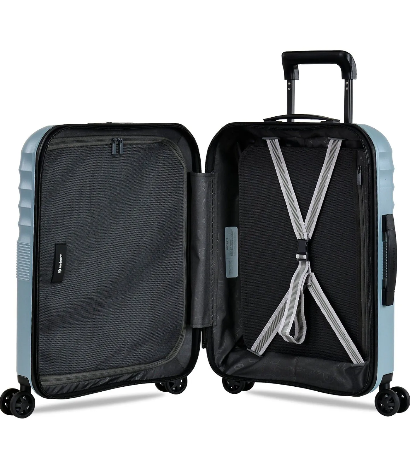 Clearance Dandelion Handbagage Koffer 4 Wielen Blauwe Trolleys