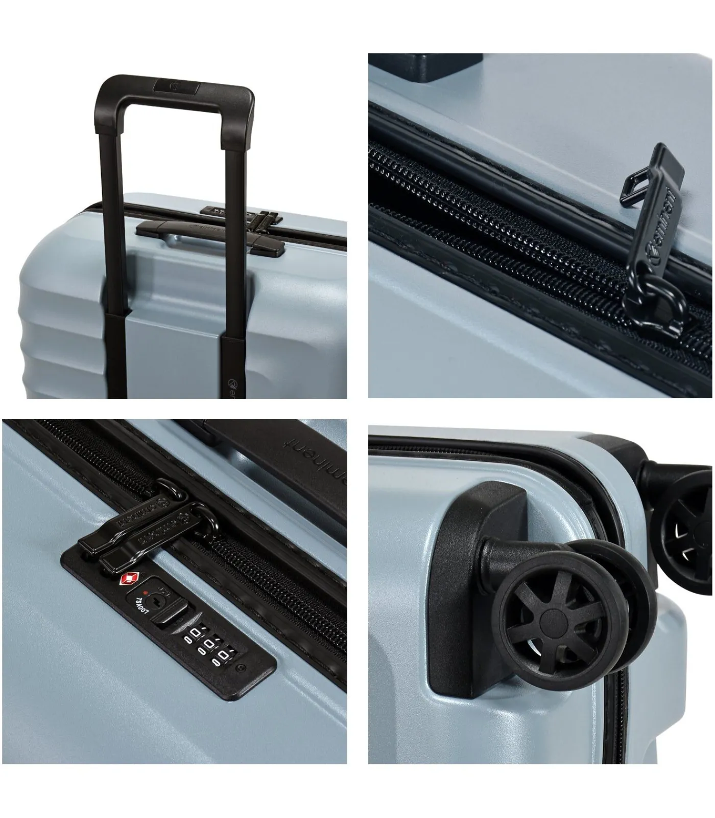 Clearance Dandelion Handbagage Koffer 4 Wielen Blauwe Trolleys